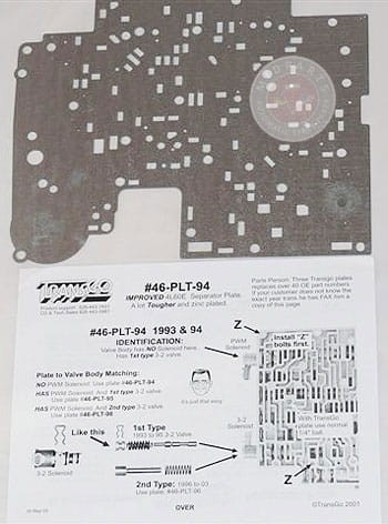 4L60/4L60E/4L65E  Blacha sterownika 1996-2006