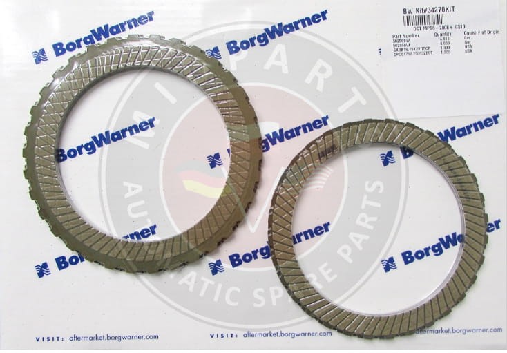 MPS6 DCT450 Komplet tarcz OEM Borg Warner 1 generacja 06-14